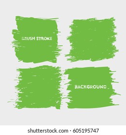 light green brush stroke frame set.flat abstract background for text. design element. boxes shape