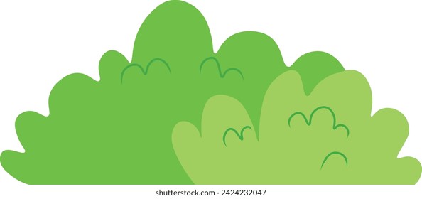 Light Green bush vector illustration
