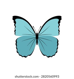 A light green butterfly is fling 