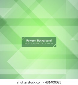 Light green color abstract polygonal background