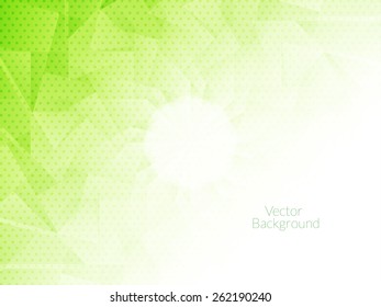 Light green color modern background design with polygonal shapes.