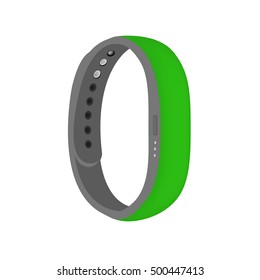 Light green color smart band vector isolated