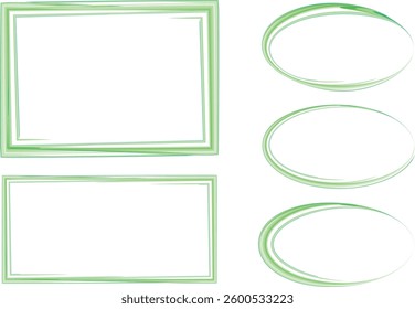 light green colored abstract art frames collection