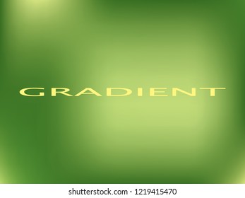 Light green colors smooth blend banner template. Iridescent holographic eco colors wallpaper, frame, banner. Funky gradient texture and lettering. Green and lime colors bright gradient background