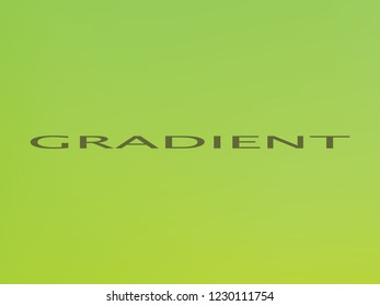 Light green colors smooth blend banner template. Iridescent holographic eco colors wallpaper, frame, banner. Funky gradient texture and lettering. Green and lime colors bright gradient background