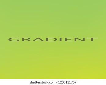 Light green colors smooth blend banner template. Iridescent holographic eco colors wallpaper, frame, banner. Funky gradient texture and lettering. Green and lime colors bright gradient background