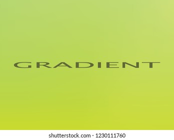 Light green colors smooth blend banner template. Iridescent holographic eco colors wallpaper, frame, banner. Funky gradient texture and lettering. Green and lime colors bright gradient background