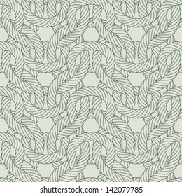 Light Green Contour Textured Cable Knit Pattern
