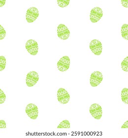 Light green Easter eggs vector seamless pattern. Easter wrapping paper, packaging, print, backdrop