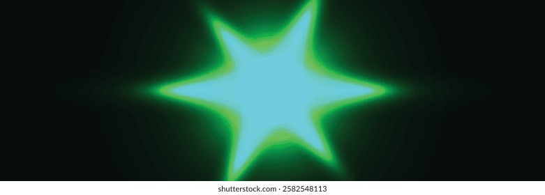 Light green effect reflections, neon illumination in white colors. Bright light lens. Police light effects, lines. Shiny stars, glowing sparks on a black background