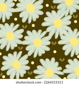 light green flower background Dark green background with small hearts, wrapping paper, fabric pattern