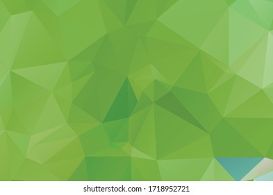 hellgrüne geometrische Designs. Vektorgrafik, mehrfarbiger geometrischer Hintergrund