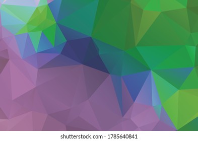 hellgrüne geometrische Designs. Vektorgrafik, mehrfarbiger geometrischer Hintergrund