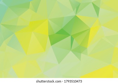 hellgrüne geometrische Designs. Vektorgrafik, mehrfarbiger geometrischer Hintergrund