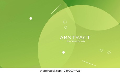 Light green gradient background featuring geometric circles and white lines, creating a fresh and modern abstract design. Perfect for branding, web design, posters, and digital artwork. 