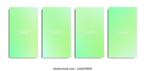 Light Green Gradient Background Template Collections. Elegant Screen Vector Design for Wallpaper, Cover, Banner, Brochure, Card or Paper