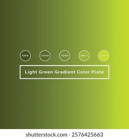 Light Green Gradient Color Plate