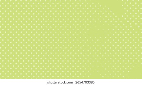 Fondo de patrón de punto medio tono verde claro. Diseño de lunares sin costuras de Antiguas con textura de arte cómico retro. Ideal para impresión, maquetación y Web gráfico.
