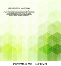 light green hexagonal background. layout for presentation 