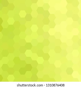 light green hexagons abstract background illustration