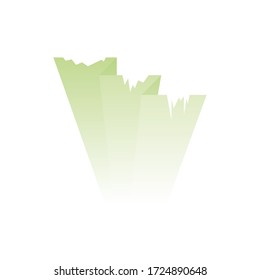 Light green icon on a white background