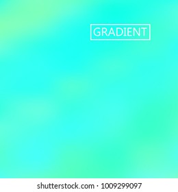 Light green iridescent holographic background. Foil rainbow texture. Abstract soft pastel colors backdrop. Trendy creative vector cosmic gradient. Vibrant print illustration. Creative neon template.