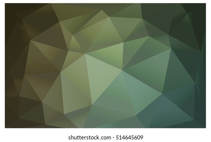 Light Green Low poly crystal background. Polygon design pattern. Low poly vector illustration, low polygon background.