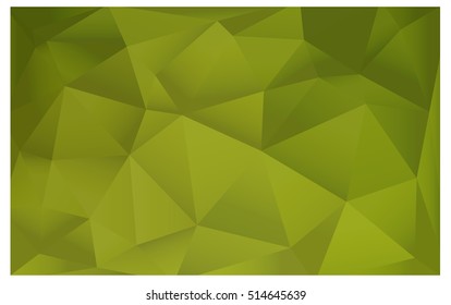 Light Green Low poly crystal background. Polygon design pattern. Low poly vector illustration, low polygon background.