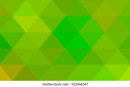 Light Green Low poly crystal background. Polygon design pattern. Low poly vector illustration, low polygon background.