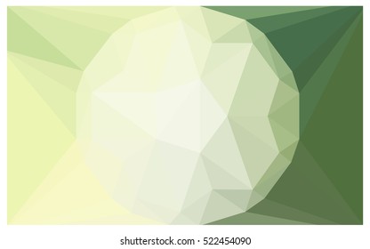 Light Green Low poly crystal background. Polygon design pattern. Low poly vector illustration, low polygon background.