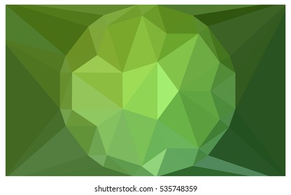 Light Green Low poly crystal background. Polygon design pattern. Low poly vector illustration, low polygon background.