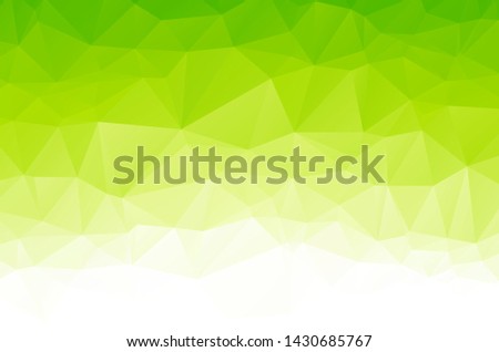 Light green Low poly crystal background. Polygon design pattern. environment green Low poly vector illustration, low polygon background.