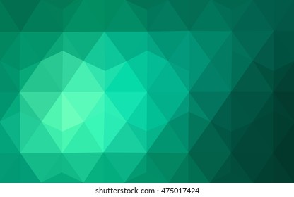 Light green low poly template. Modern geometrical abstract illustration with gradient. A completely new template for your business design.