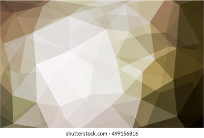 Light green low poly template. Triangular geometric sample with gradient.  The elegant pattern can be used as part of a brand book.
