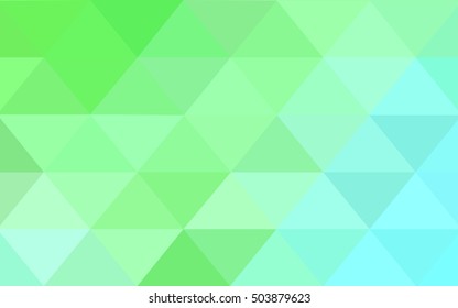 Light green low poly template. An elegant bright illustration with gradient. A completely new template for your business design.