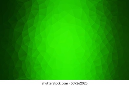 Light green low poly template. Colorful illustration in abstract style with gradient. Brand-new design for your business.