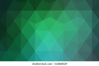 Light green low poly template. A vague abstract illustration with gradient. A completely new template for your business design.