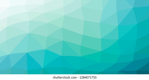 Light green low polygonal crystal background. Triangular polygon  pattern. Low poly vector illustration. Low polygonal backdrop