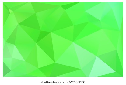 Light Green modern geometrical abstract background. Texture, seamless background. Geometric background in Origami style with gradient. 