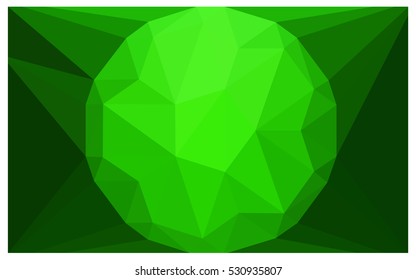 Light Green modern geometrical abstract background. Texture, seamless background. Geometric background in Origami style with gradient. 