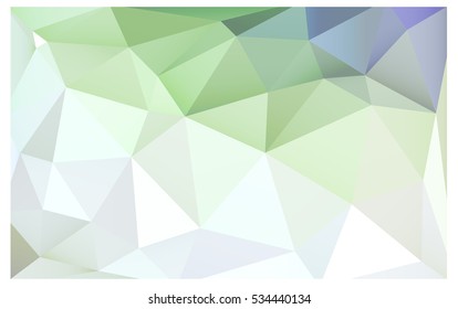 Light Green modern geometrical abstract background. Texture, seamless background. Geometric background in Origami style with gradient. 