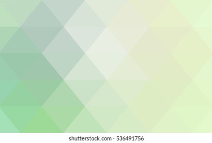 Light Green modern geometrical abstract background. Texture, seamless background. Geometric background in Origami style with gradient. 