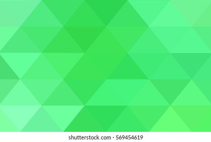 Light Green modern geometrical abstract background. Texture, seamless background. Geometric background in Origami style with gradient. 