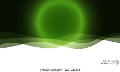 Light green moon,  vector pattern with lava shapes. Colorful abstract illustration with gradient lines. Textured wave pattern for backgrounds.