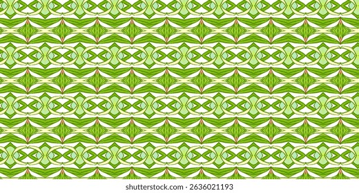 Patrón de repetición inspirado en la Naturaleza verde claro