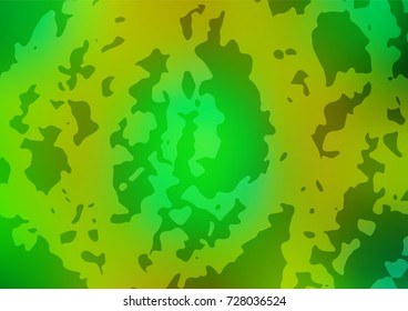 Light Green, Orange vector natural elegant background. A completely new color illustration in doodle style drawn by child. The pattern can be used for coloring books and pages for kids.