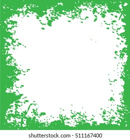 Light green original grunge square vector borders