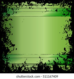 Light green original grunge square vector borders