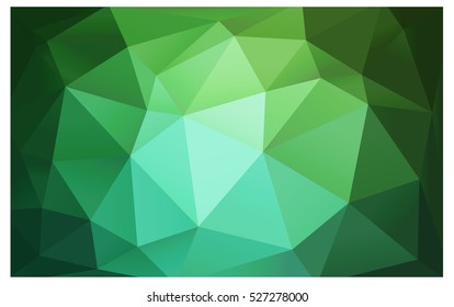 Light Green Pattern. Seamless triangular template. Geometric sample. Repeating routine with triangle shapes. Seamless texture for your design. Pattern can be used for background.