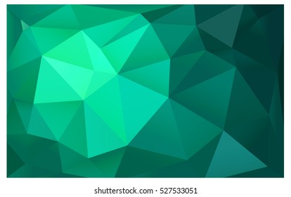 Light Green Pattern. Seamless triangular template. Geometric sample. Repeating routine with triangle shapes. Seamless texture for your design. Pattern can be used for background.